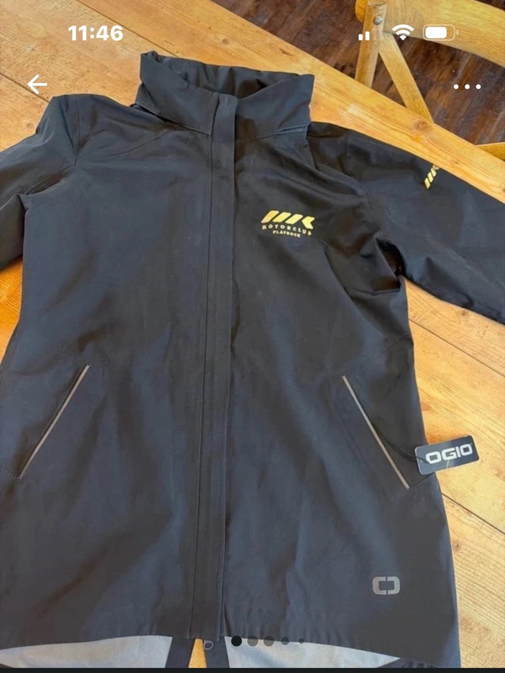 OGIO flatrock motor club Raincoat with Logo Accents New with tags XL